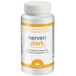 Dr. Jacob's nervenstark mit Rhodiola+Ashwaganda+Reishi-Pilz 100 St