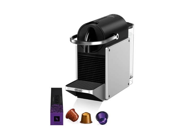 De Longhi EN127 Nespresso Pixie Kaffeemaschine Silber'