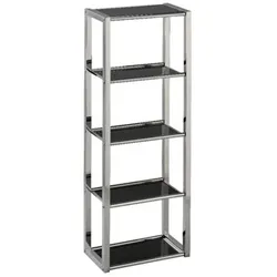 Hängeregal Linda Glas Schwarz