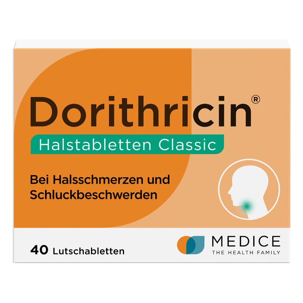 MEDICE Arzneimittel Pütter GmbH&Co.KG Dorithricin Classic Lutschtabletten bei Halsschmerzen 07727946