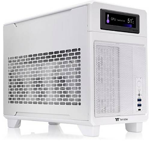 Thermaltake TR100 Snow White Mini-Tower Gaming-Gehäuse Weiß