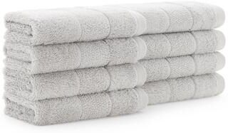 Aston & Arden Turkish Solid 8-Piece Washcloth - 13x13