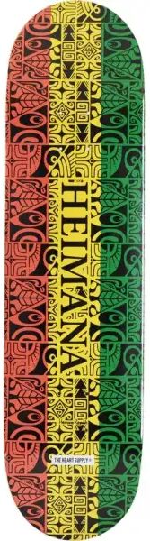 Skateboard Deck Heart Supply Heimana Reynolds Pro (8.25" - Tribal Rasta)