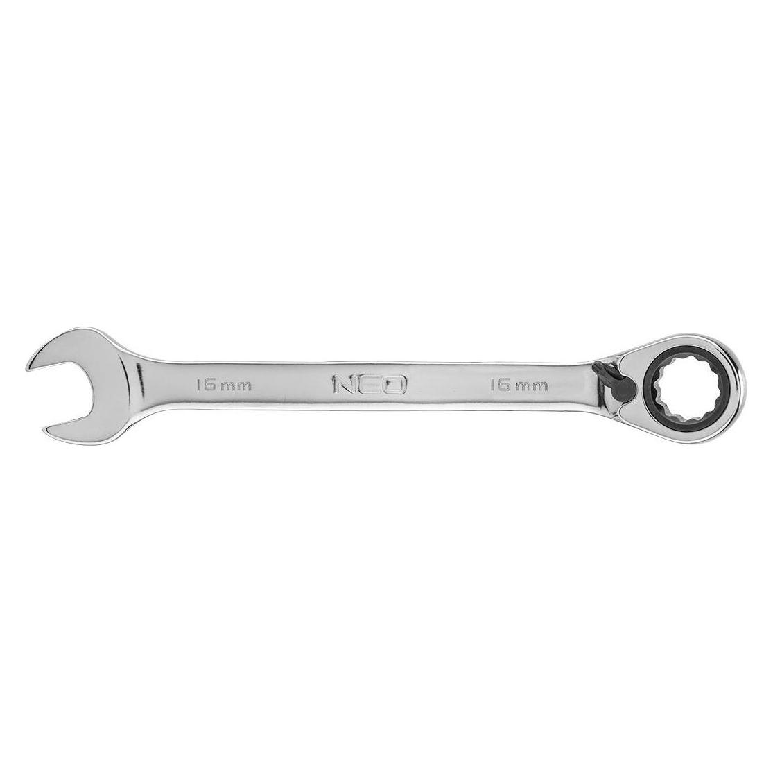 Neo Ringschlüssel (Ratschen-Maulschlüssel mit 16-mm-Schalter) (16 mm) (09-328)