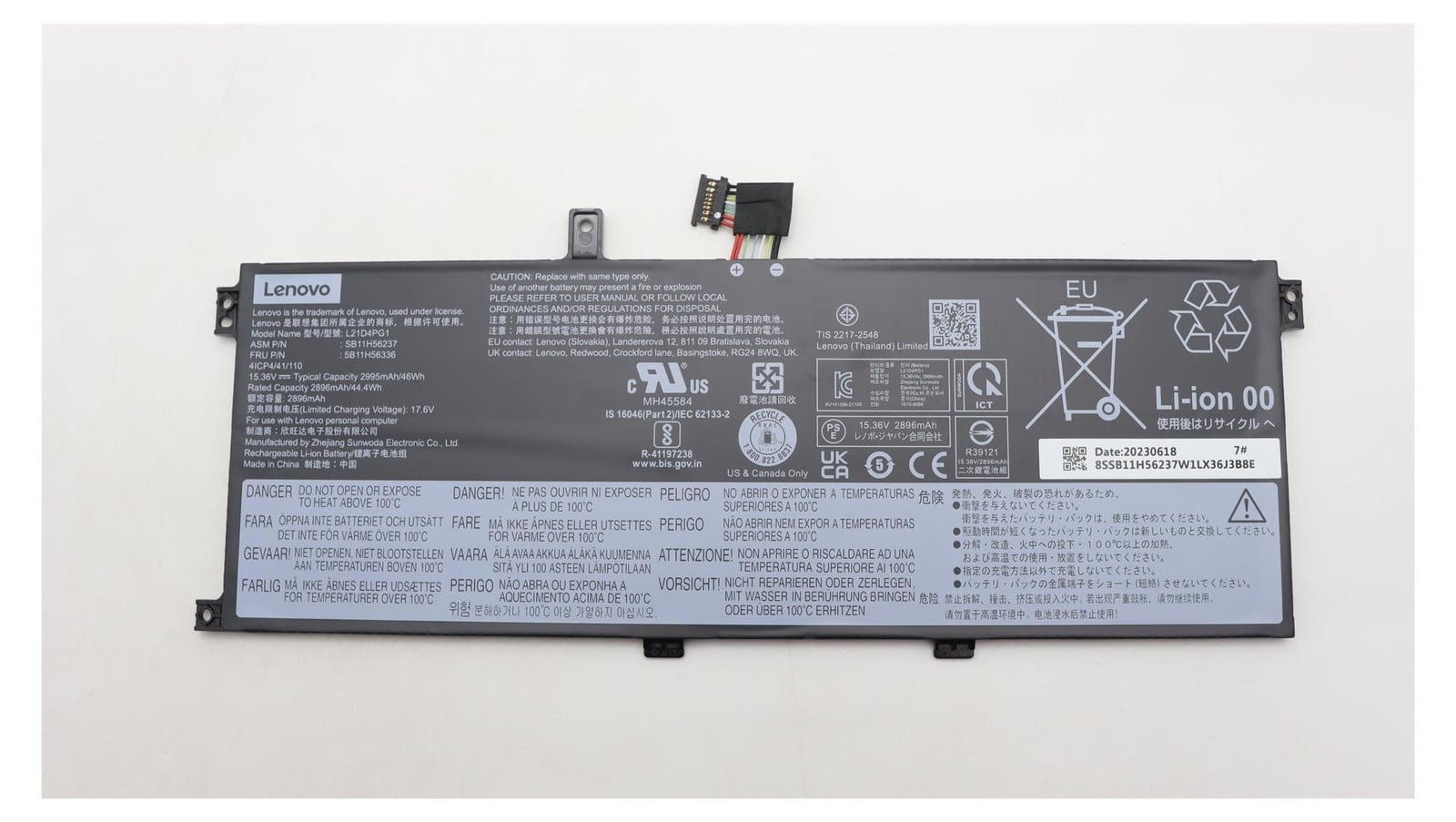 Lenovo laptopbatterij lithium-ion 4