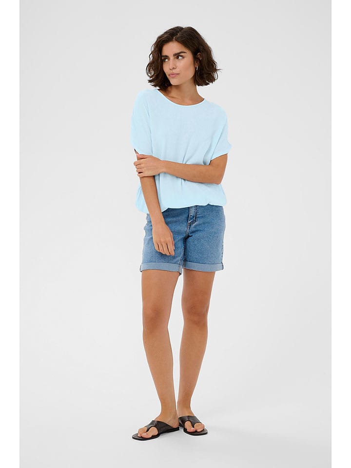 Kaffe Bluse in Hellblau - 34