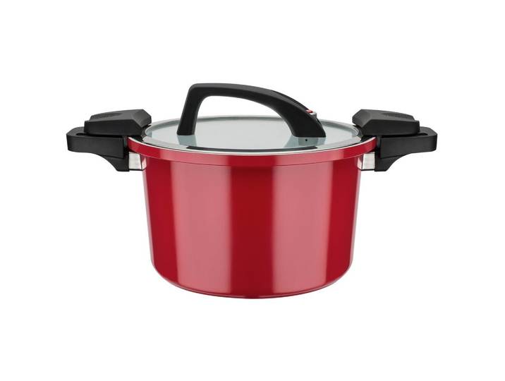 Kochtopf 6l Aluminium, rot