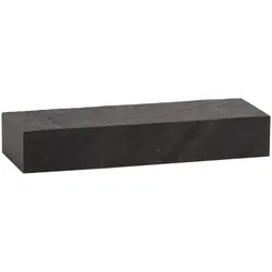 WANDREGAL Mango Massivholz Steinoptik Rechteckig Modern, Anthrazit 60x20x10 cm