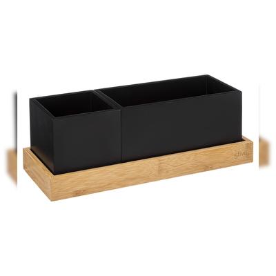 FIVE - Schreibtisch Organizer mit abnehmbaren Stifthaltern in Schwarz