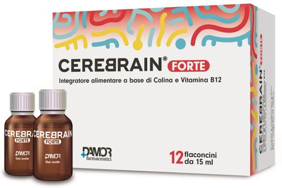 FARMACEUTICI DAMOR SpA Cerebrain Forte, 12 Flaconcini