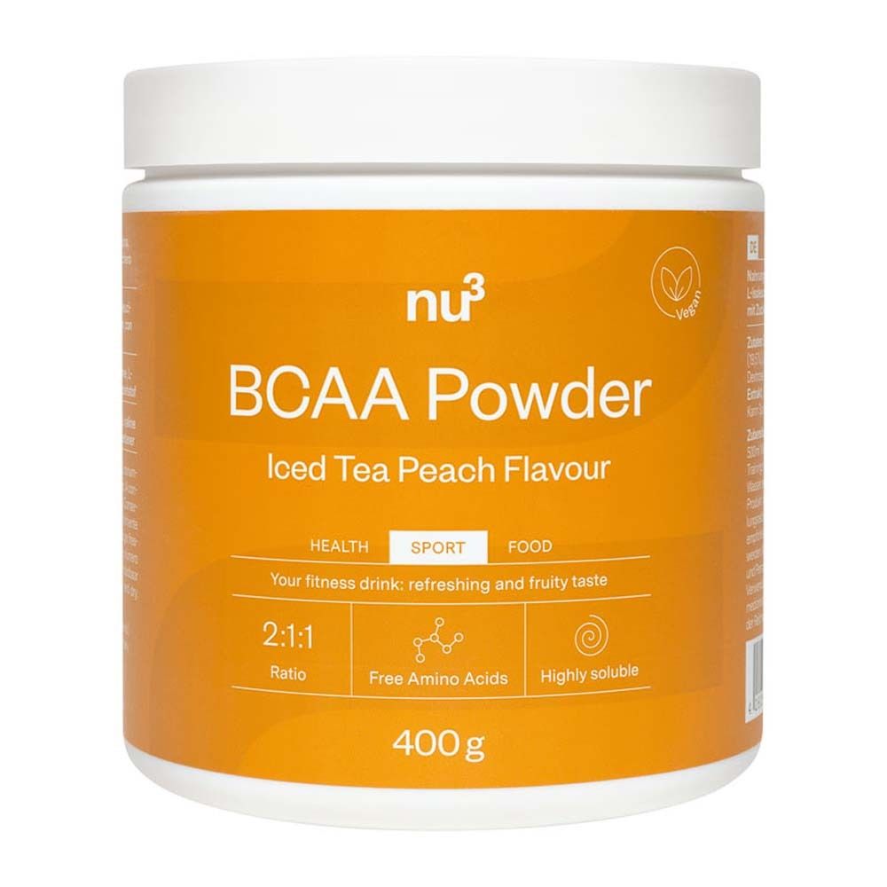 nu3 Bcaa Pulver, Ice Tea Peach 400 g Pulver