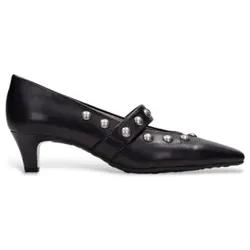 Hispanitas für Damen. HI265002 Lederschuhe Wien schwarz (38), 3 bis 5 cm, Keine, Klassisch