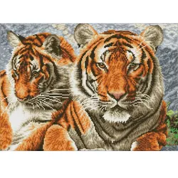 Pracht Diamond Dotz Squares Tigers 37 x 51 cm