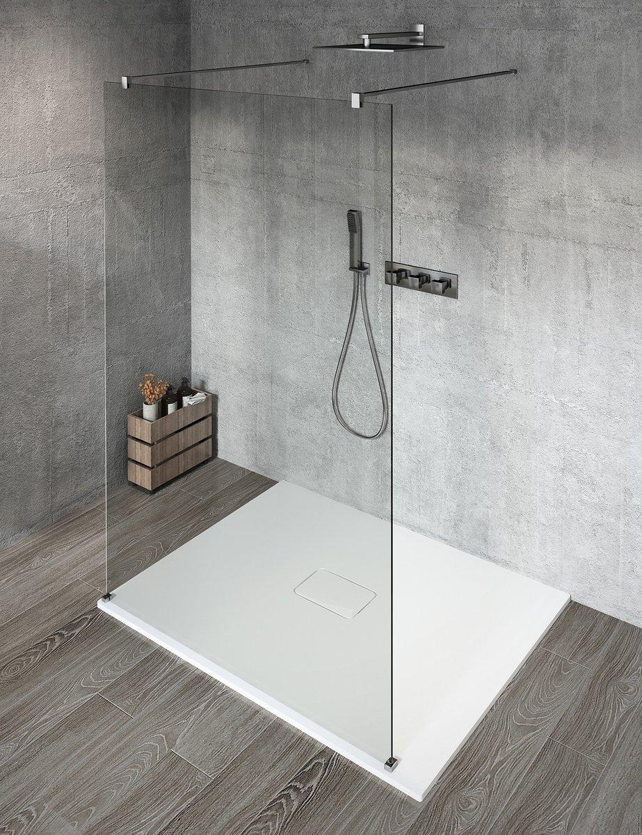 Gelco VARIO CHROME Dusch-Glasteil, freistehend, Klarglas, 900 mm