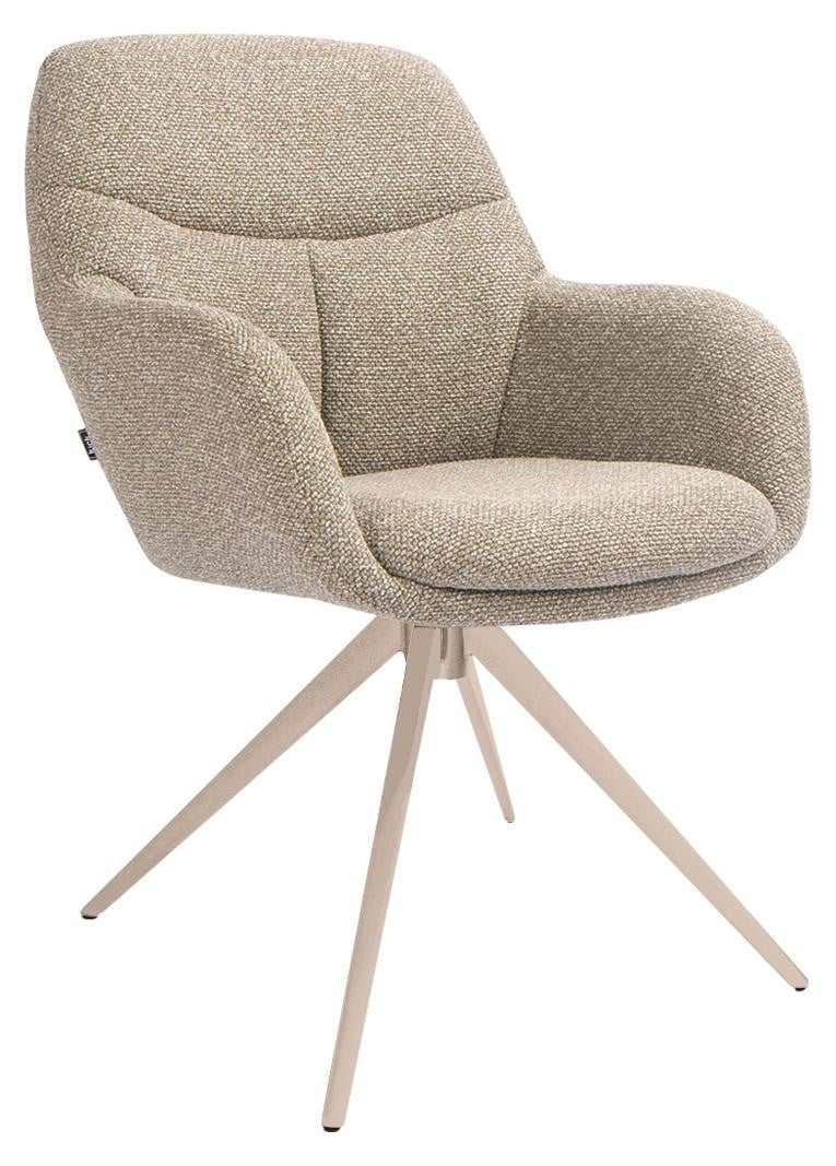 Kick Collection draaistoel Abel - Taupe - Gestructureerde stof