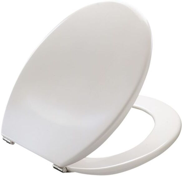 Pressalit Objecta WC-Sitz 54011-BA1999 Festscharnier BA1, Edelstahl, weiß polygiene, mit Deckel, Standard