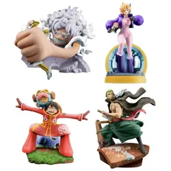 Megahouse One Piece Petitrama PVC Mini-Statue Logbox Re Birth Egghead Set 9 cm