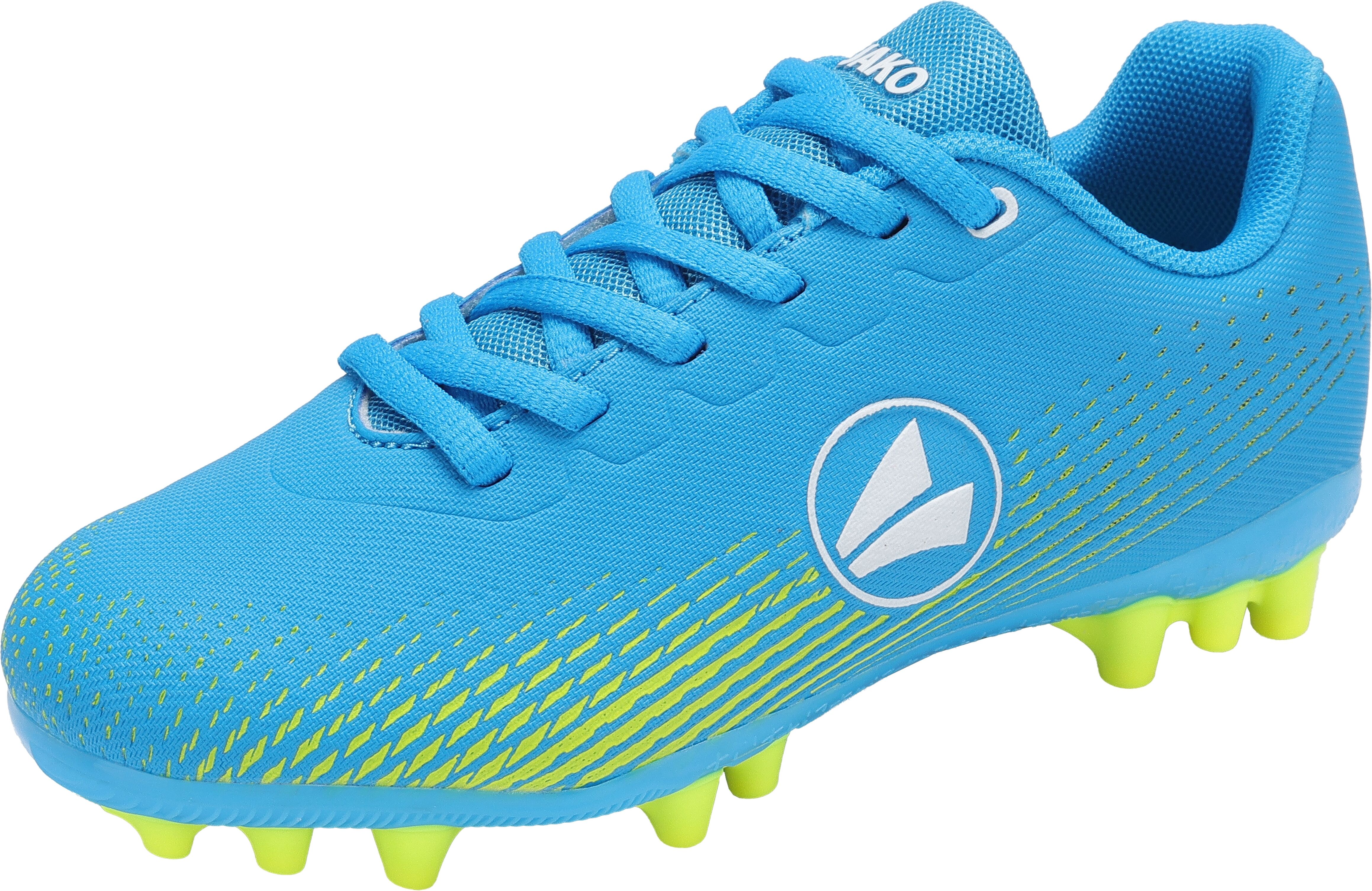 Fussballschuh JAKO "J-SFG Skill", Mädchen, Gr. 38, schnell trocknend, gelb (sky, neon gelb), Synthetik, Schuhe Fussballschuh, für Rasen sky, neon gelb 38, schnell trocknend