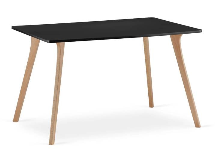 Schwarzer Esstisch MONTI 120x80 cm