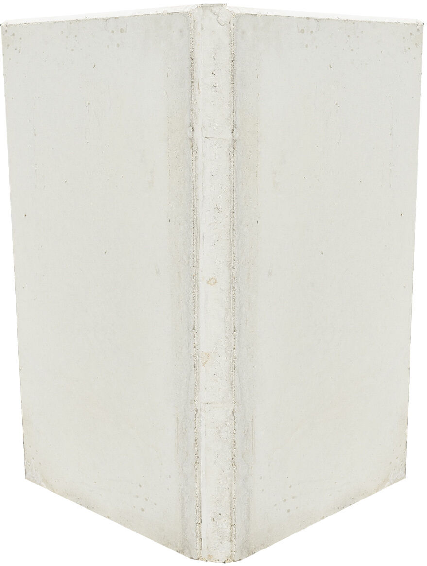 EHL L-Stein Ecke Beton 50 x 50 x 80 cm 2 teilig grau