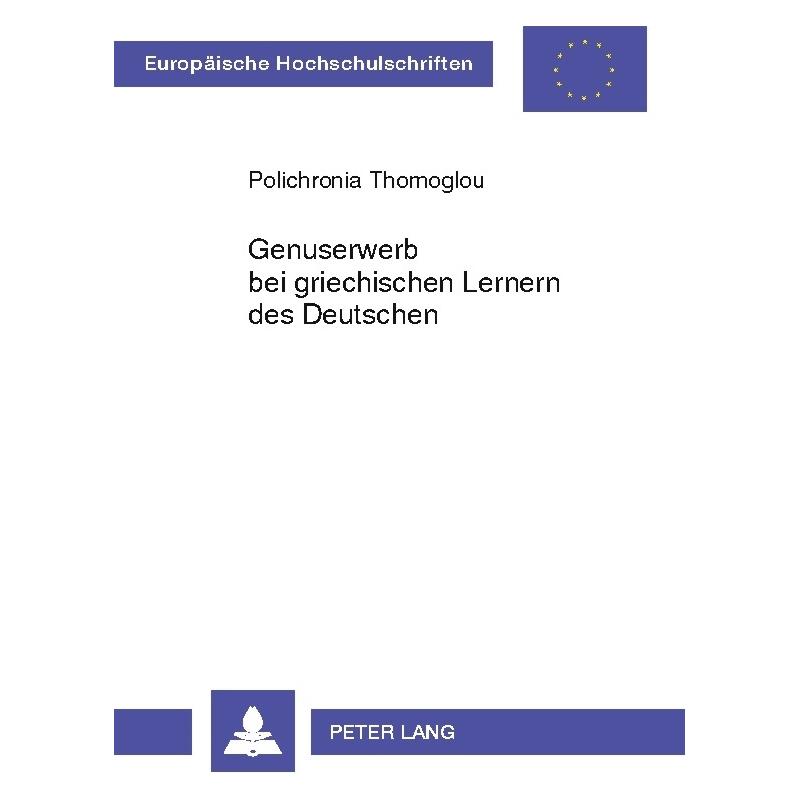 Umbreit Thomoglou:Genuserwerb bei griechischen (Deutsch, Softcover, Polichronia Thomoglou) (64886185)