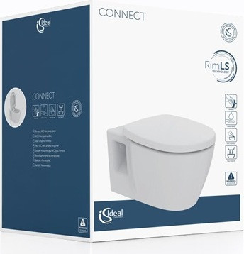 Ideal Standard Connect wandtoilet met toiletbril
