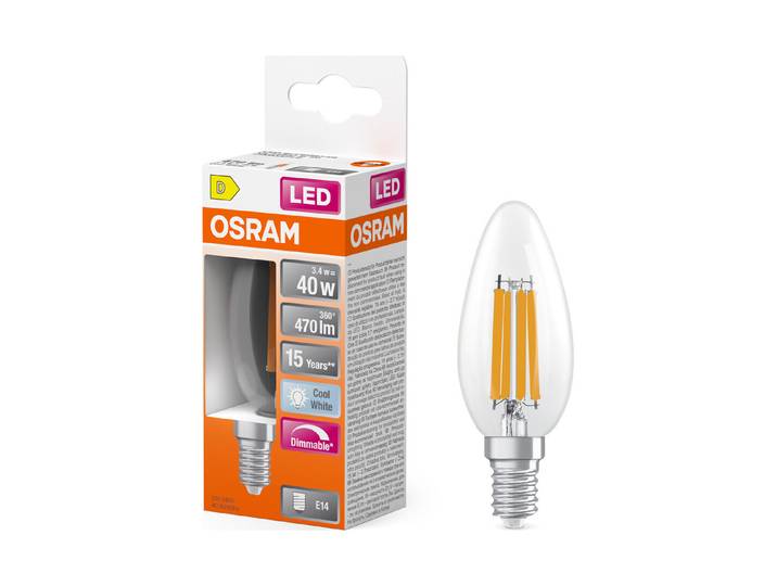 LED Kerze B40 dim 3,4W 840 fil E14 kw