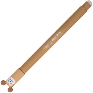 Eberhard-Faber Gelschreiber Animal Erase it Affe, radierbar, Strichbreite 0,7 mm, Schreibfarbe blau