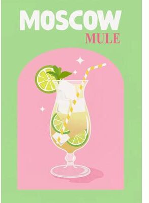 Inspire Select Colorful Cocktail Canvas Posters Trendy Bar Wall Art Prints For Home Bar, Kitchen & Decor 1 19.69 27.56 In