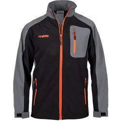 Wasserdichte Fleecejacke SCHWARZ Größe L MIXED 65 % Polyester, 35 % Baumwolle VITO