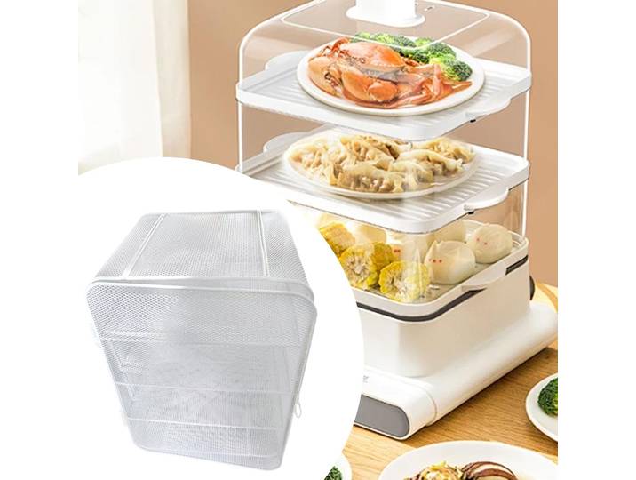 Support de couverture alimentaire multifonctionnel en maille, support de Protection contre la poussière, réutilisable, Protection des aliments, couvercle de plat pour Table à manger