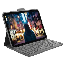 LOGITECH Slim Folio für iPad (10. Generation) Tastaturhülle Grafit