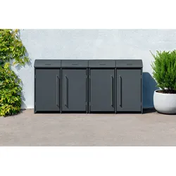 Westmann Mülltonnenbox "Moderna 4",anthrazit,
