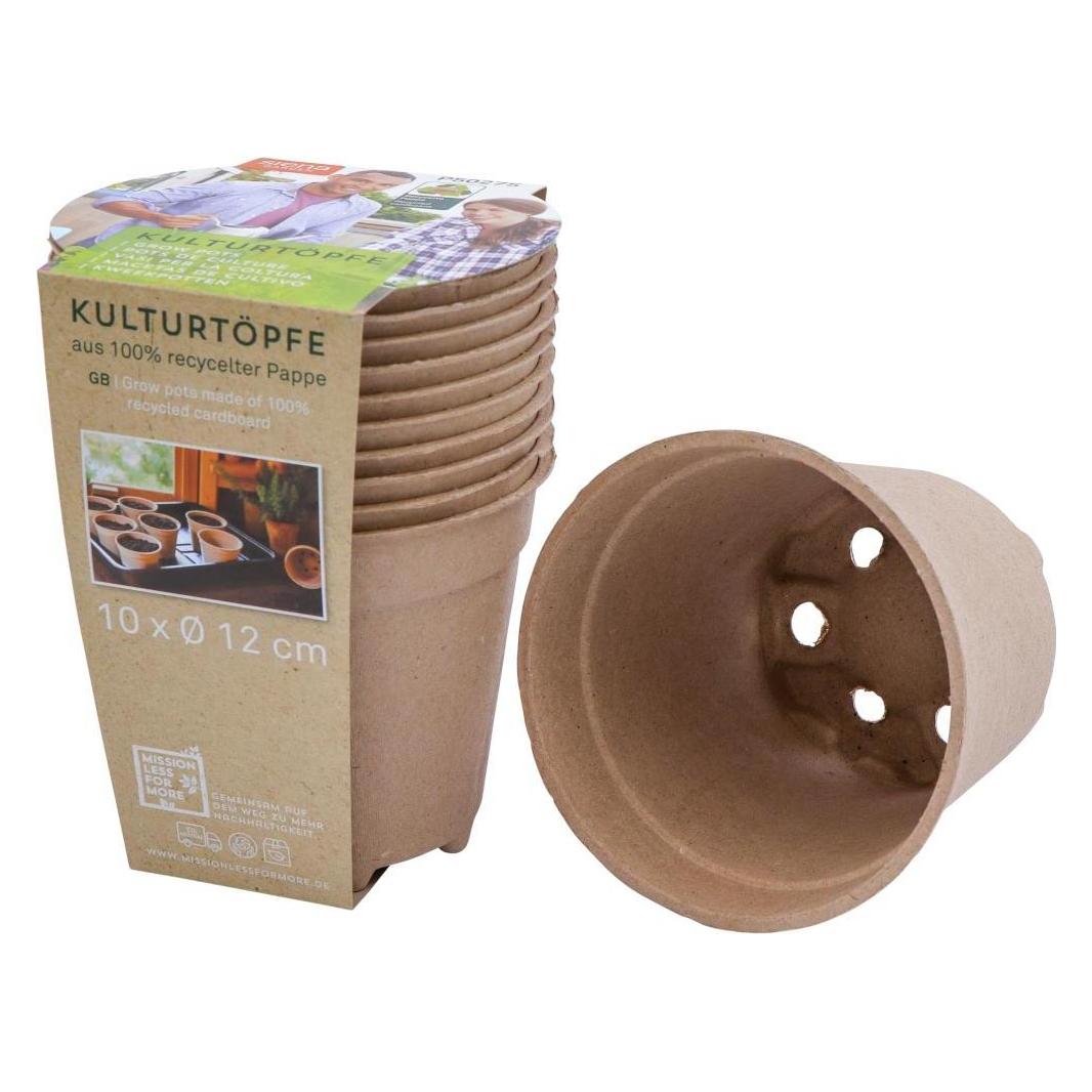 Siena Garden 10er-Pack ECO-Kulturtöpfe Ø 12 cm (P50275)