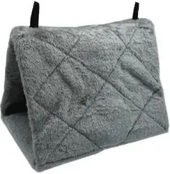 Perfect Picks Market Pet Bird Parrot Hammock Tent Cozy Bed For Birds, Parrot Cage Hanging Cave, Perfect For Sleeping And Nesting gray