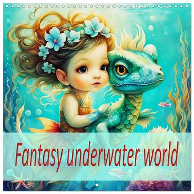 Fantasy underwater world (Wall Calendar 2026 12 × 12 Inch) CALVENDO 12 Month Wall Calendar