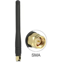 ISM 433 MHz Antenne SMA 2,5 dBi omnidirektional flexibel schwarz