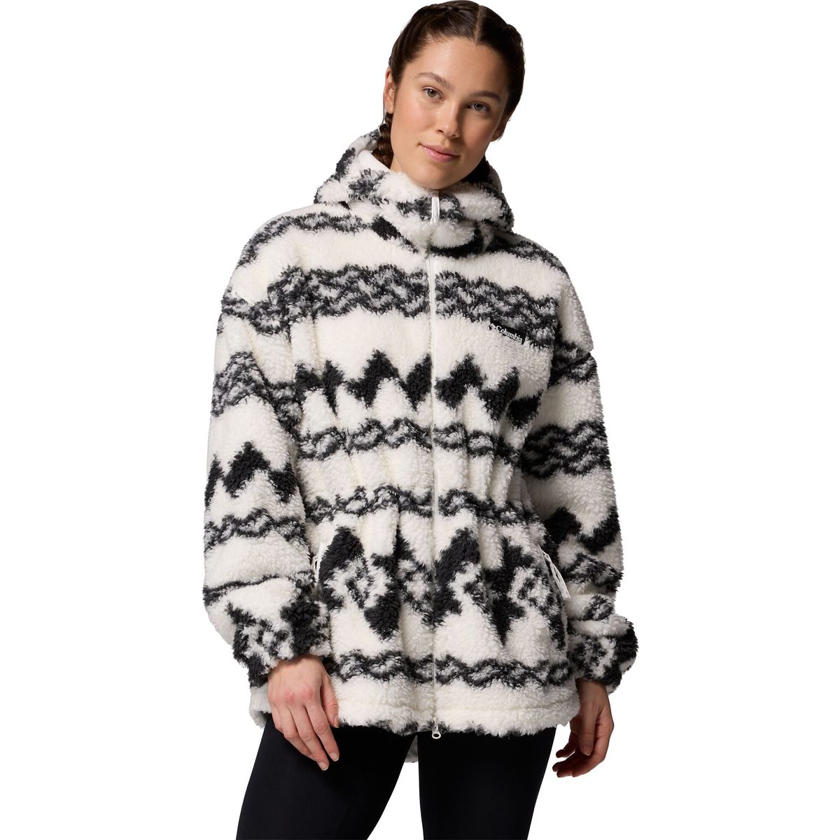 Columbia Rare Escape Hooded Full Zip shark knit knot tonal (011) XS 213537-2135371-011-XS