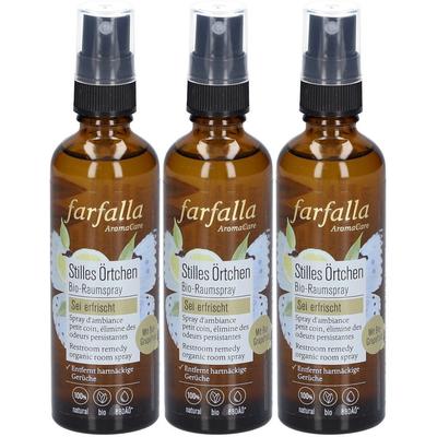 Farfalla Bio-Raumspray Stilles Örtchen 75 ml x3 3x75 Spray