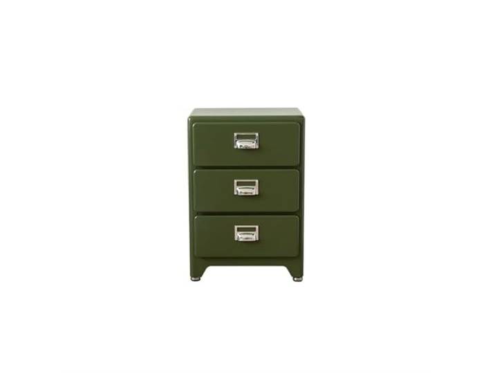 YANG11FAN Vielseitig Nachttisch-Schlafzimmermöbel aus Massivholz Minimalistisches kleines Vintage-Wohnzimmer-Sideboard mit Stauraum(Dark Green)