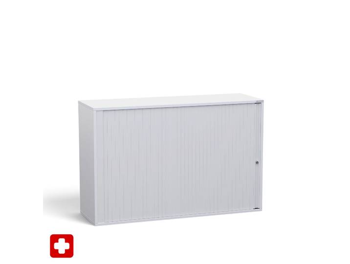 Rollladenschränke Tradingzone Proline 120 x 40 x 80 cm, Weissgrau, mit Schlüssel, Neu - platzsparende Lösung
