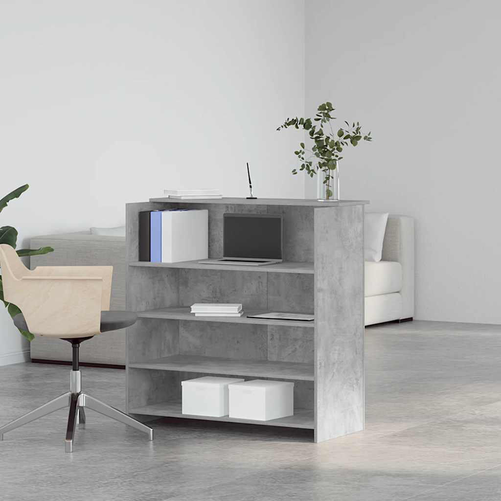 Latitude Run Azha Standing Desk Concrete Grey