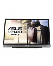 ASUS ZenScreen MB14AC LED-Monitor 35,6 cm 14" tragbar 1920 x 1080 Full HD 1080p IPS 220 cd/m² 700:1 5 ms USB Dunkelgrau (90LM0631-B01170)