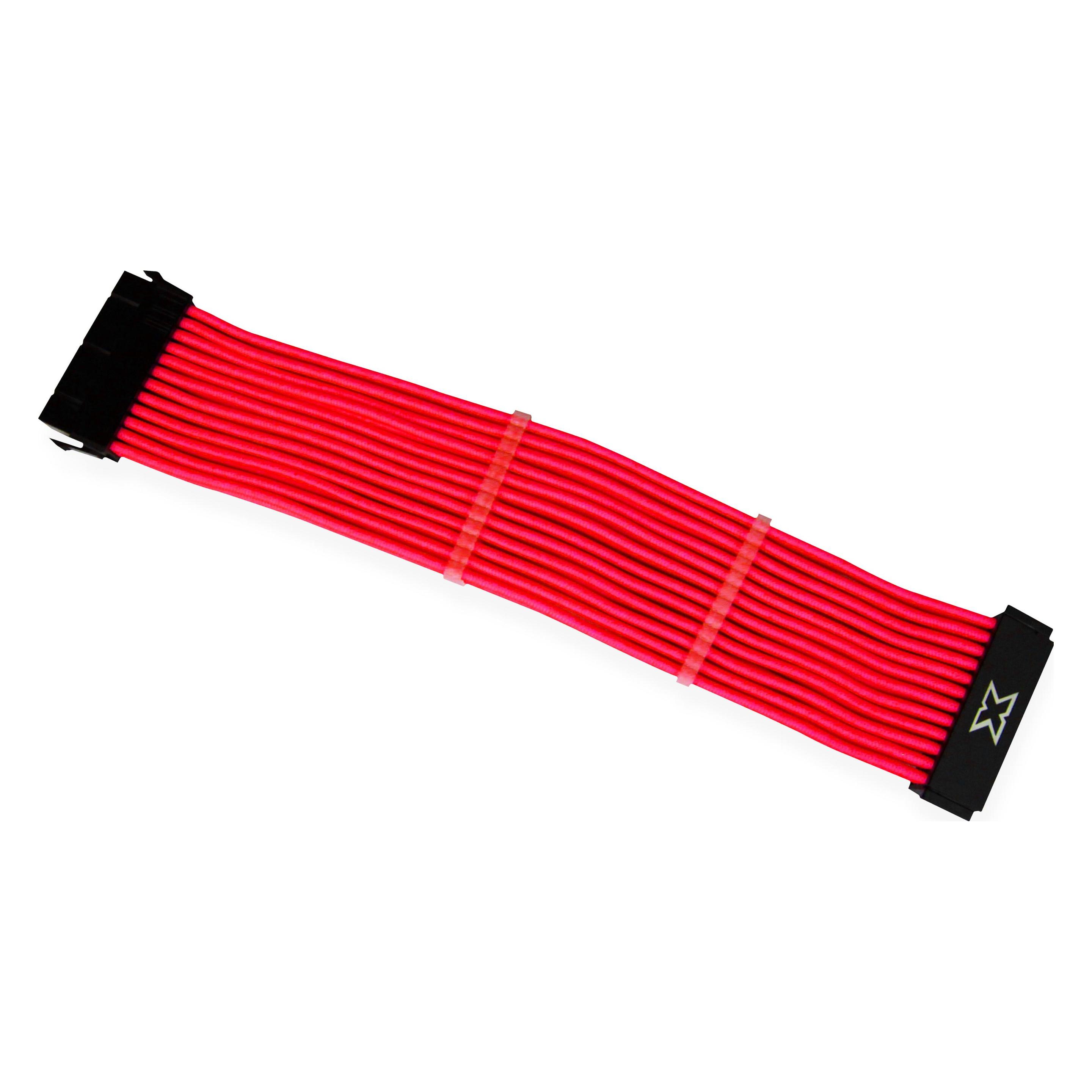 Xigmatek Câble d'extension (Rallonge) iCable MB - 1x 24 pins (Rouge) (25 cm, 24 pin ATX) (EN47420)