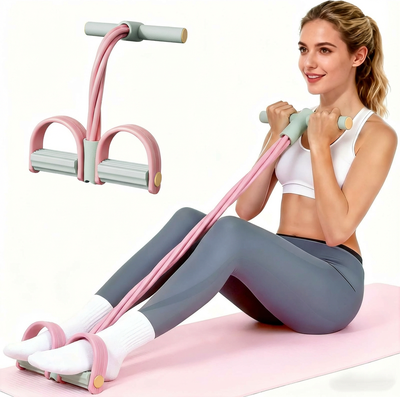 Smart Shopping Spot Adjustable Resistance Bands Foot Pedal Trainer For Full Body Workout Home Gym Equipment Adjustable Resistance Bands Foot Pedal Trainer For Full Body Workout Home Gym Equipment