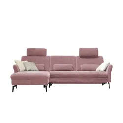 meinSofa Ecksofa Cord DANTE ¦ rosa/pink