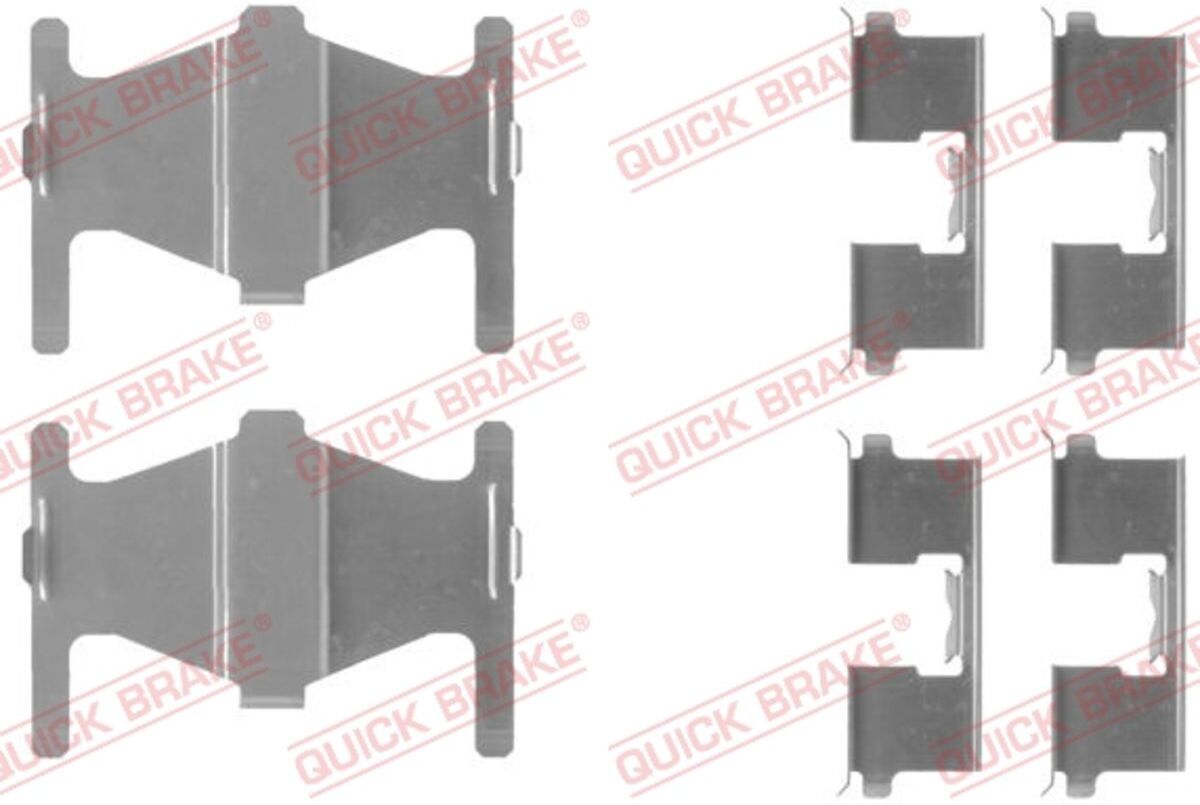 Zubehörsatz, Scheibenbremsbelag QUICK BRAKE 109-1204