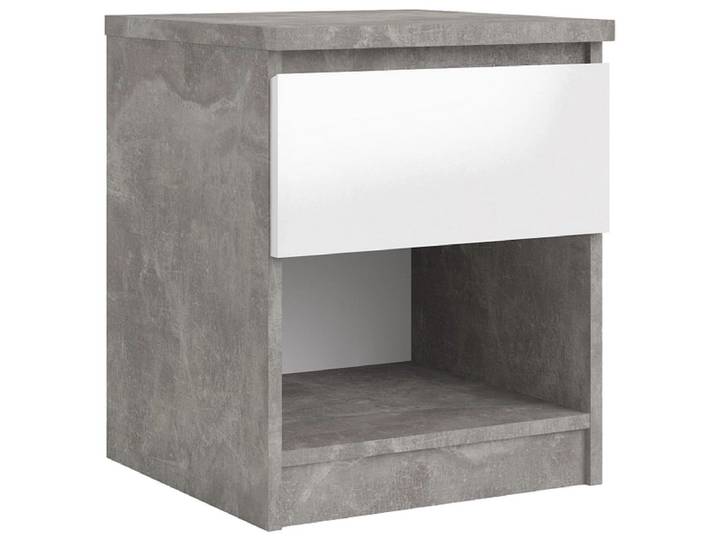 Nachttisch NAIA 1 Schublade 40.4x40x49.5cm beton glitzernd