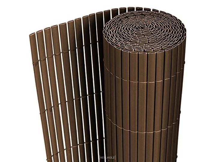 Flexibele tuinscherm balkonscherm PVC 2x3 m bruin