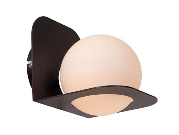 LUCIDE DAVY - Wandleuchte Badezimmer - 1xG9 - IP44 - Schwarz